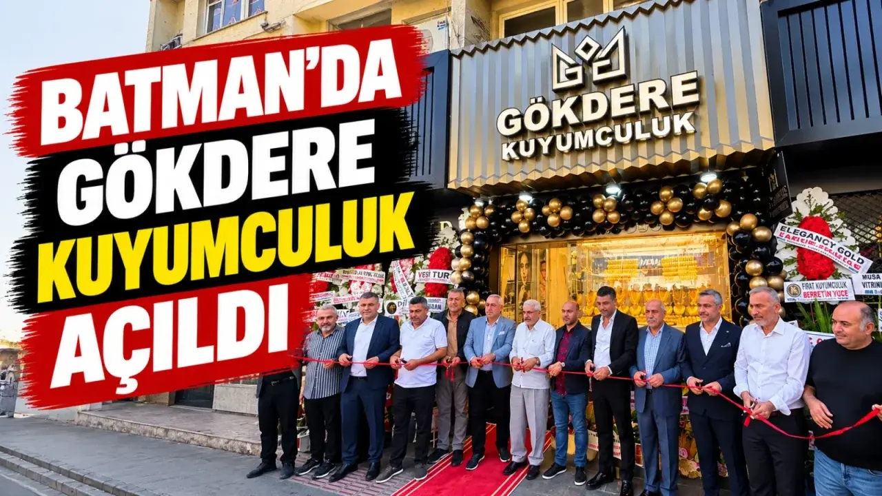 Batman’da Gökdere Kuyumculuk açıldı