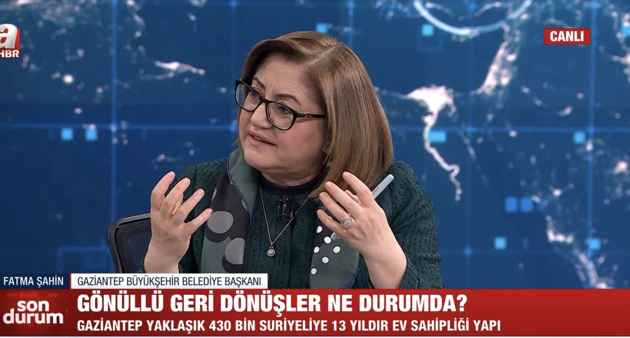 BAŞKAN ŞAHİN SURİYELİLERİN GERİ DÖNÜŞ FORMÜLÜNÜ ANLATTI