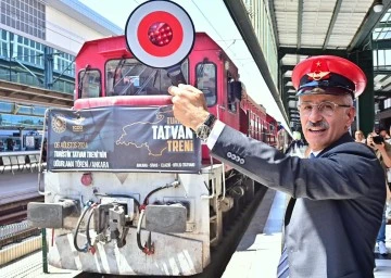 TURİSTİK TATVAN TRENİ YOLA ÇIKTI