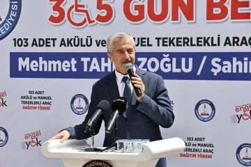 ŞAHİNBEY BELEDİYESİ’NDEN ENGELLİ 3.886 VATANDAŞA AKÜLÜ VE MANUEL TEKERLEKLİ SANDALYE