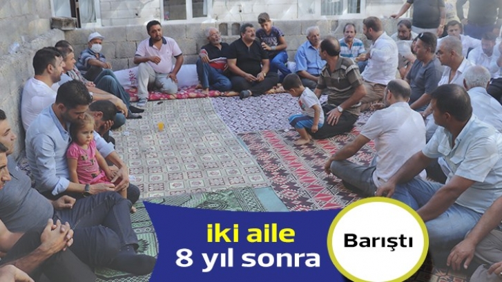 Kan davalı akraba iki aile 8 yıl sonra barıştı