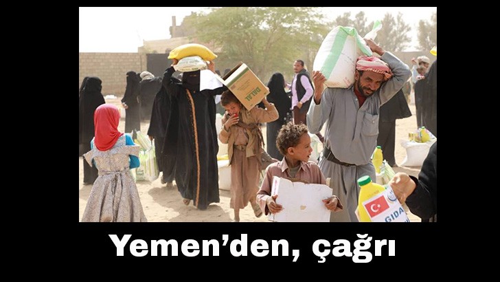 Yemen’den, vicdanlara çağrı 