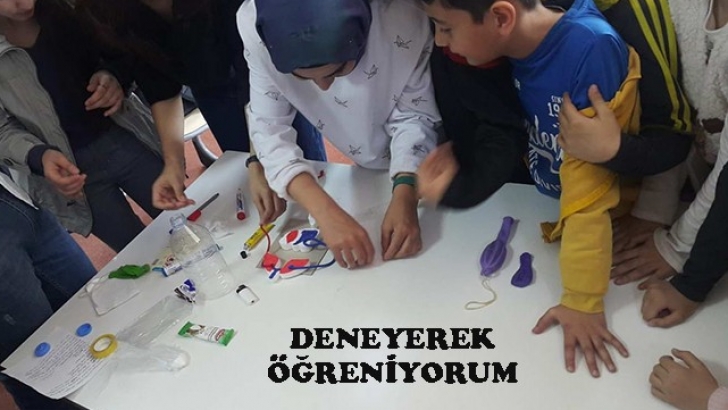 TBMYO öğrencilerinden “deneyerek öğreniyorum” proje etkinliği