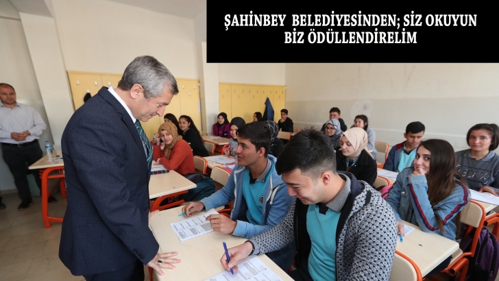 Şahinbey  Belediyesinden; Siz Okuyun Biz  Ödüllendirelim