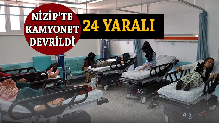 Tarım işçilerini taşıyan kamyonet devrildi: 24 yaralı