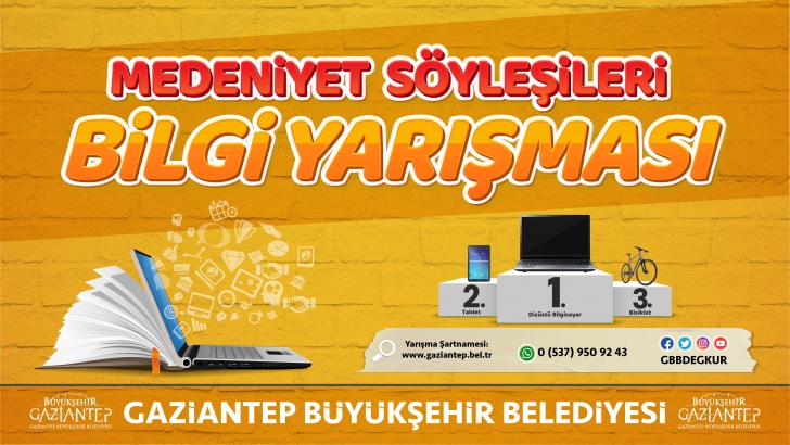 BÜYÜKŞEHİR’DEN MEDENİYET SÖYLEŞİLERİ BİLGİ YARIŞMASI!